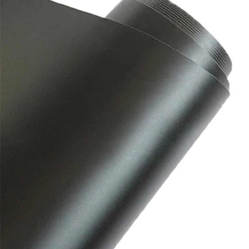 

1pc 30*152cm Car Sticker Matte Black PVC Vinyl Film Wrapped DIY Decal Sticker bonding flat or curved surface