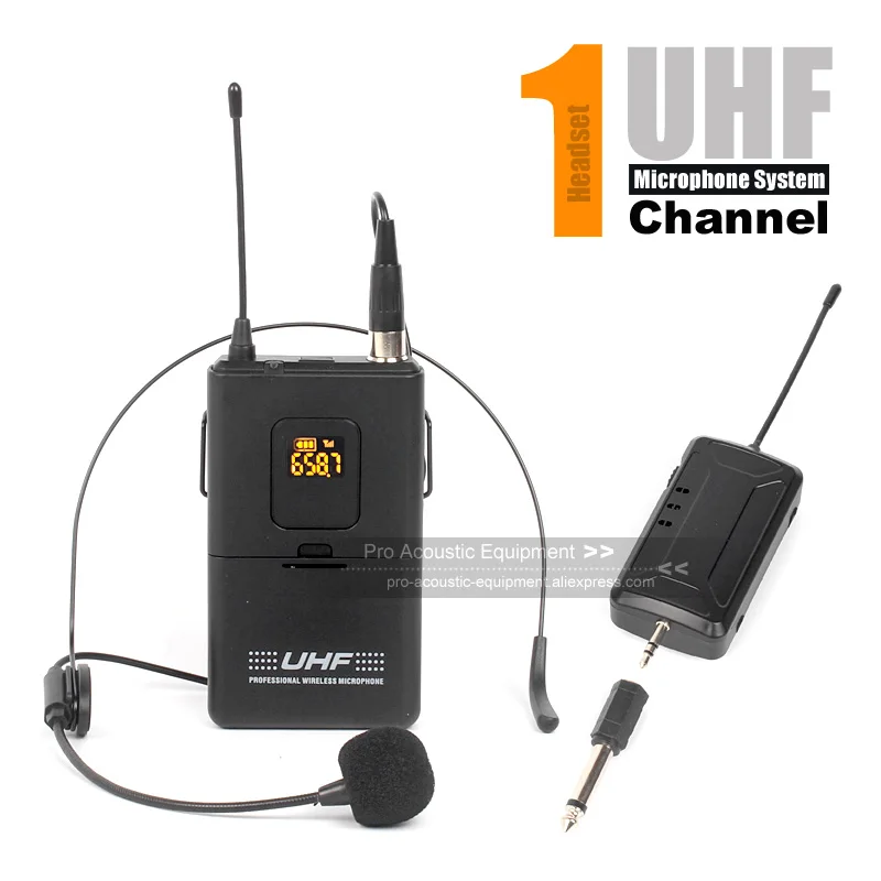 Беспроводная микрофонная система UHF гарнитура микрофон для детской системы