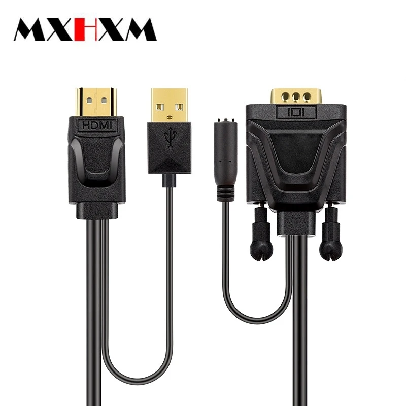 

1.8M hdmi to vga with audio USB Power hdmi to vga Cable