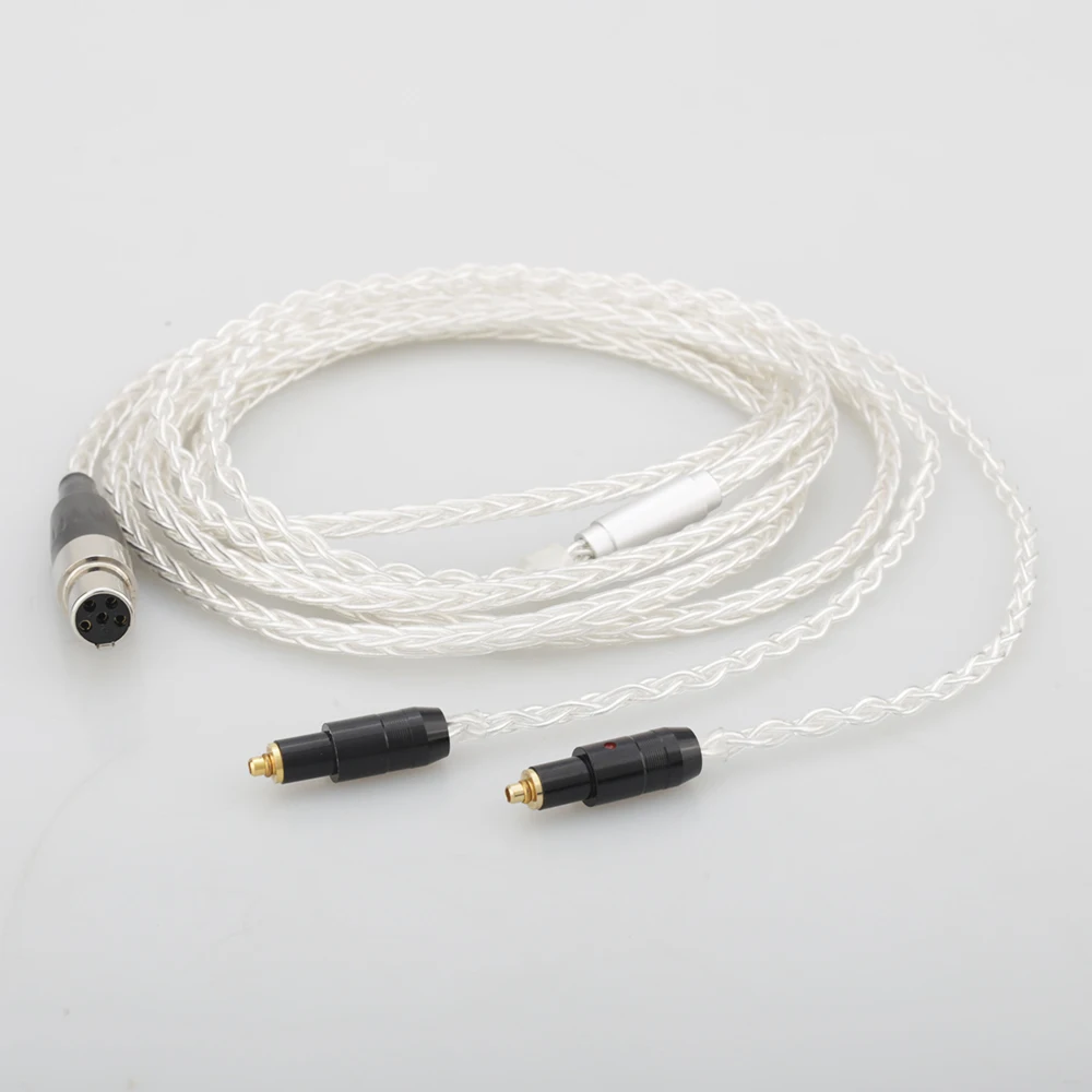 Audiocrast 8Cores OCC silver Plated headphone upgraded cable 5PINS XLR Female for SRH1440 SRH1840 SRH1540