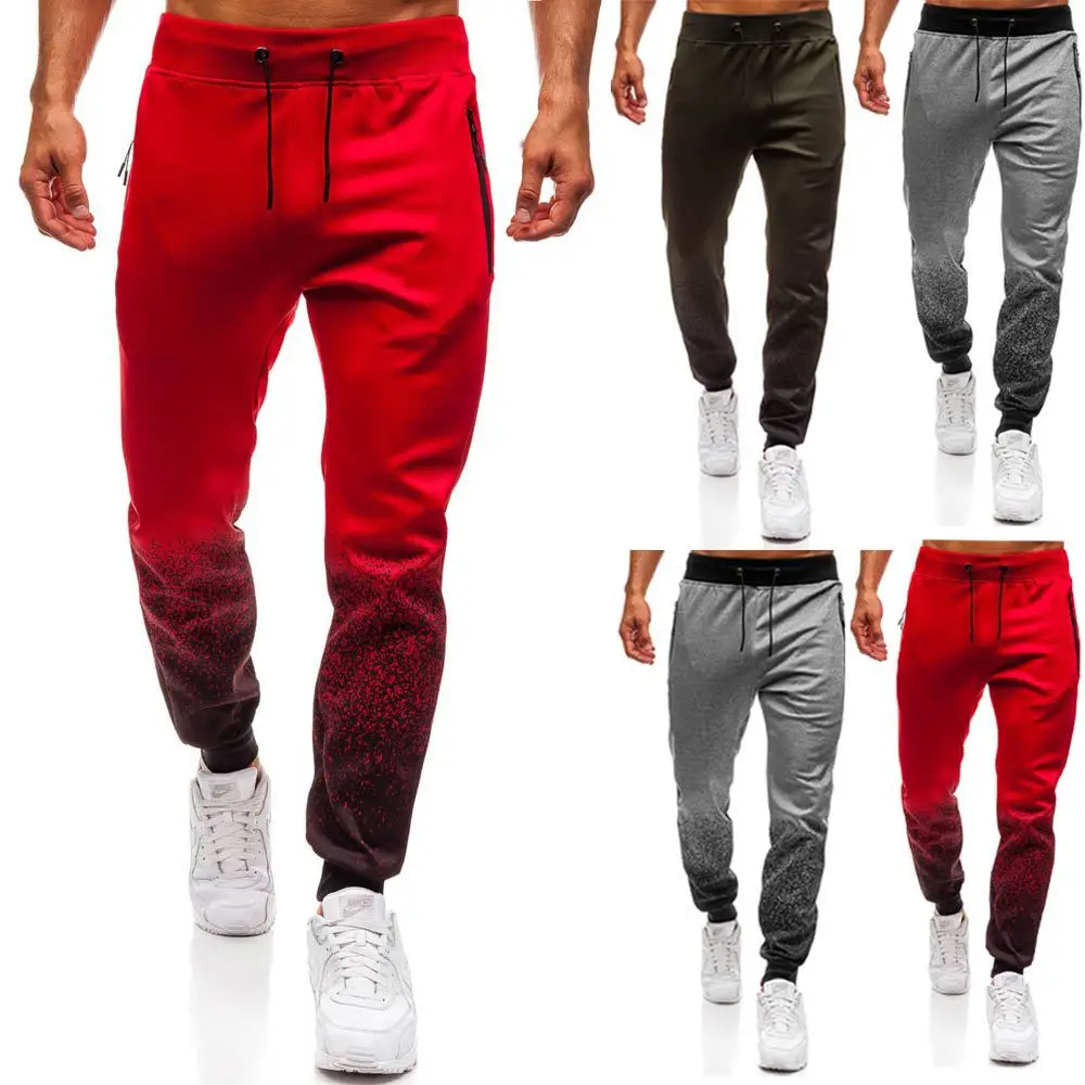 

2020 men's cargo pants trousers of euramerican style floral gradient of cultivate one's morality fashion street