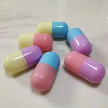 

50 * 100mm Capsule-Shaped Capsule Shell Cylindrical Pp Plastic Eggshell Can Be Installed Small Toys Decoration Egg Box