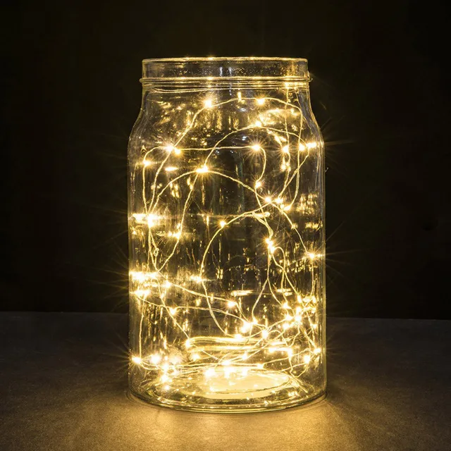 1m String Fairy Bottle Light 10 Led Battery Operated Xmas Party Holiday Diy Lights Decoration Party Bottle Table Lamp 30# 1