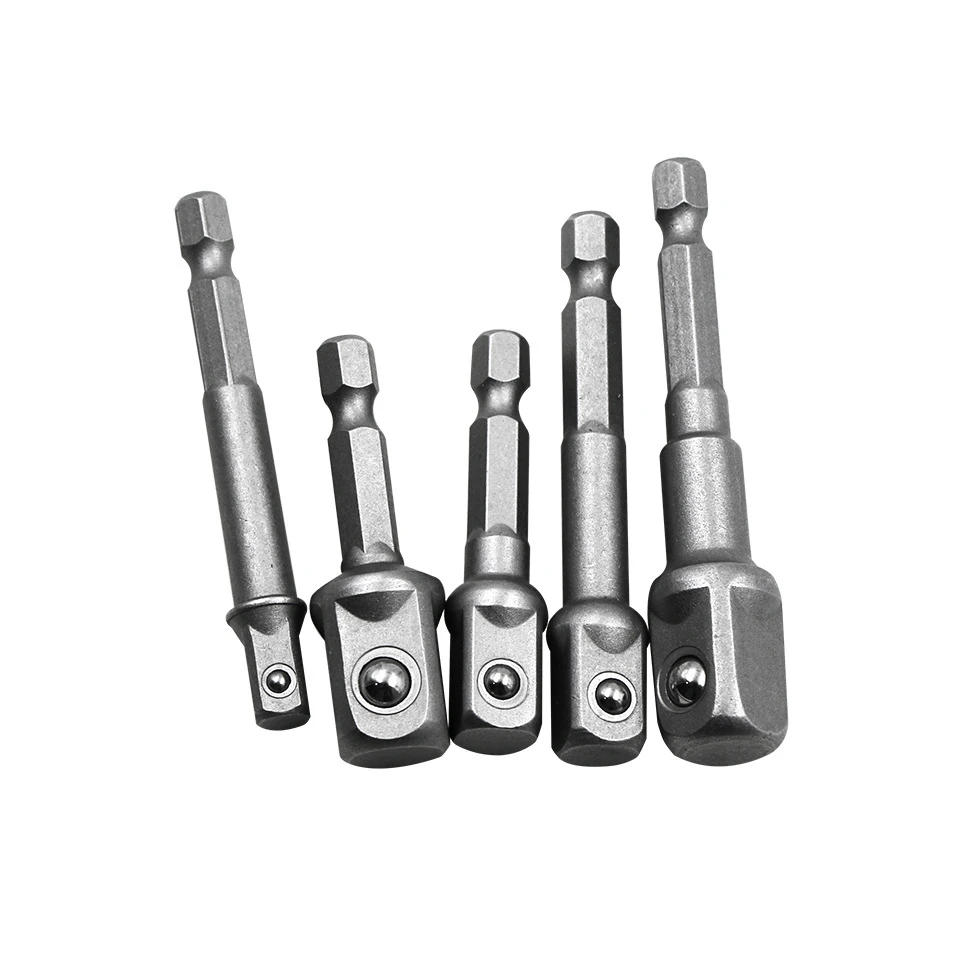1/4" Impact Socket Adapter 3pc 8pc Hex Socket Adapter Drill Bits Hex To Square Socket Drill Bit Set 1/2" 3/8" 1/4" Lokma Seti