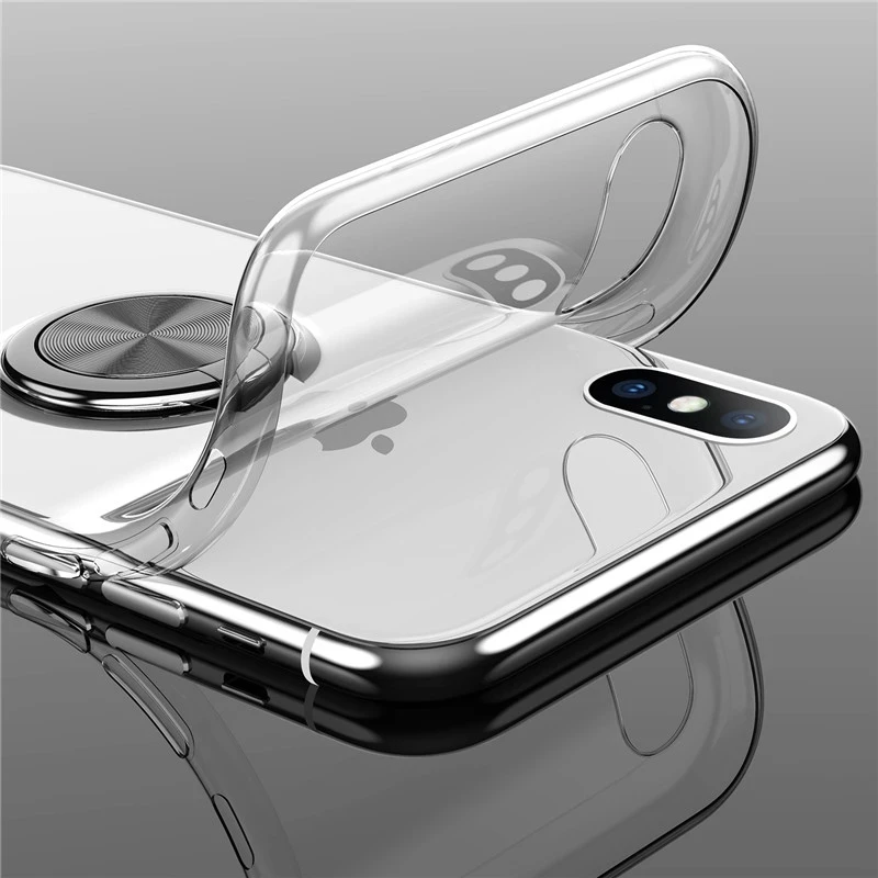 For Huawei Honor Nova 5t Case Cover Transparent Soft Silicone TPU Protection Ring Magnetism Covers For Honor Nova 5t 5 T Coque