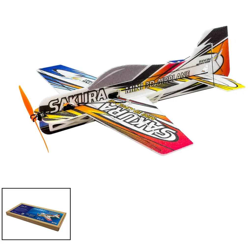 RC EPP Micro Indoor 3D F3P Airplane Sakura Radio Controlled Electric Plane 420mm Wingspan Unassembled Need to Build Aeroplane Ah RC EPP Micro Indoor 3D F3P Airplane Sakura Radio Controlled Electric Plane 420mm Wingspan Unassembled Need to Build Aeroplane Ah