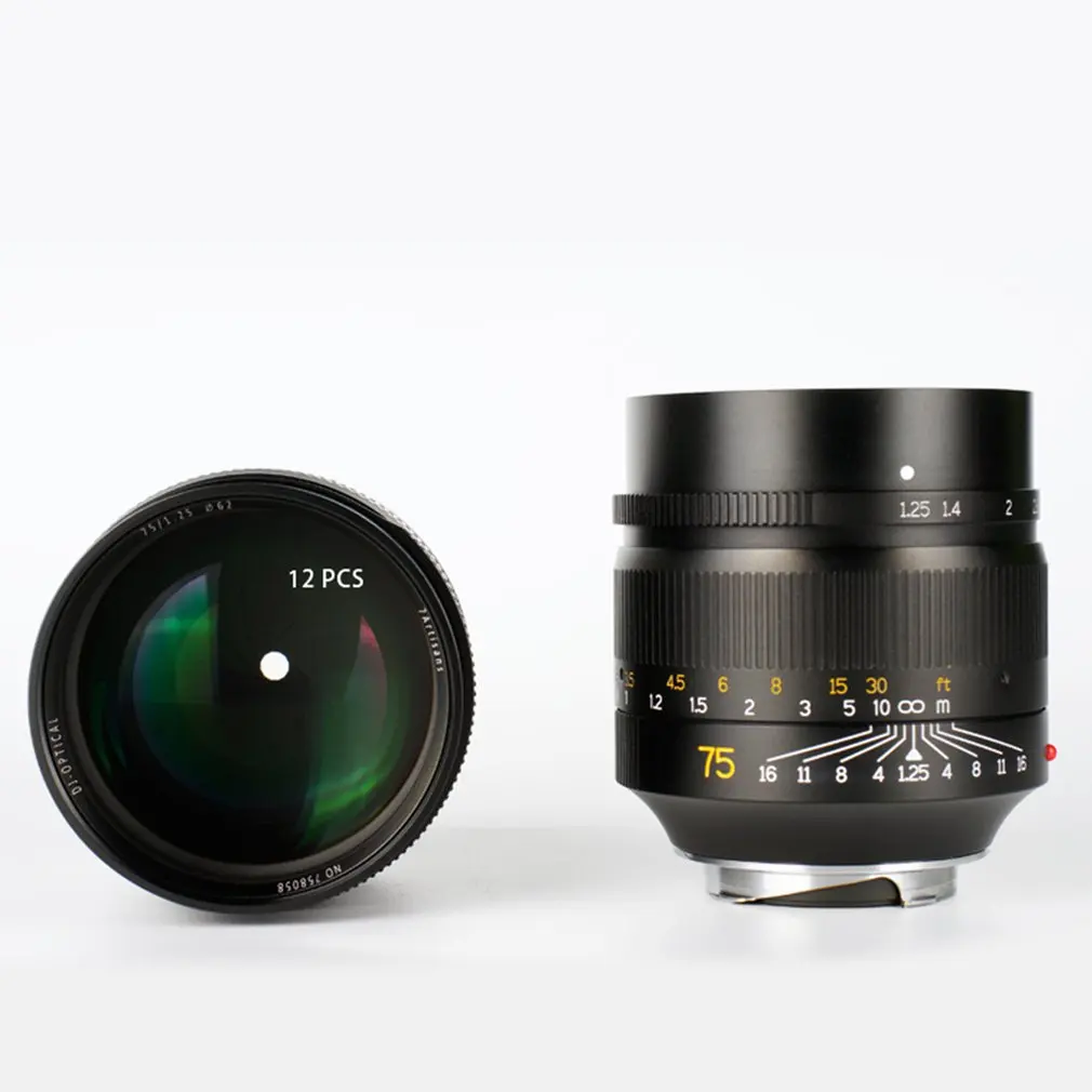 75 мм F1.25 ручная фокусировка объектива для Leica M-Mount камер Leica M2 M3 камеры аксессуары крепление ручной фокус