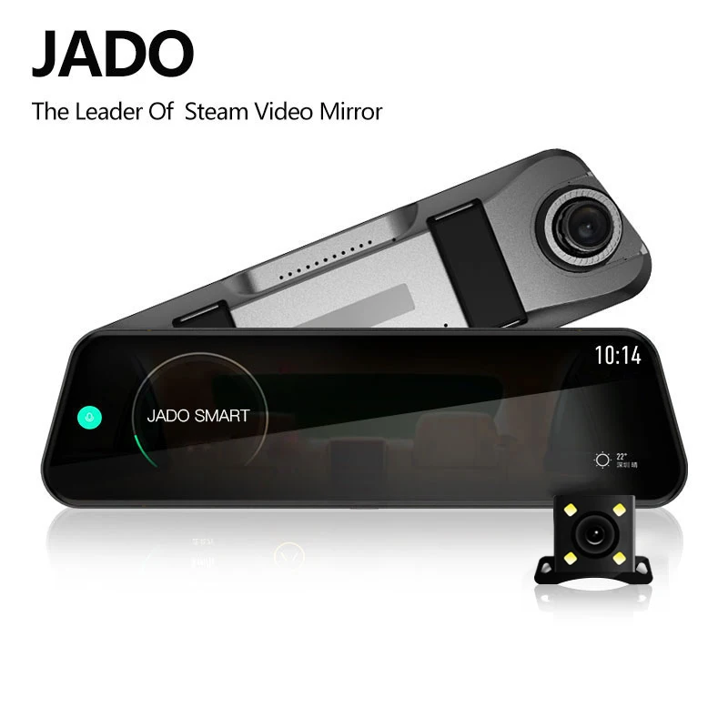  JADO D820s Car Dvr Stream RearView Mirror dash Camera avtoregistrator 10 IPS Touch Screen Full HD 1