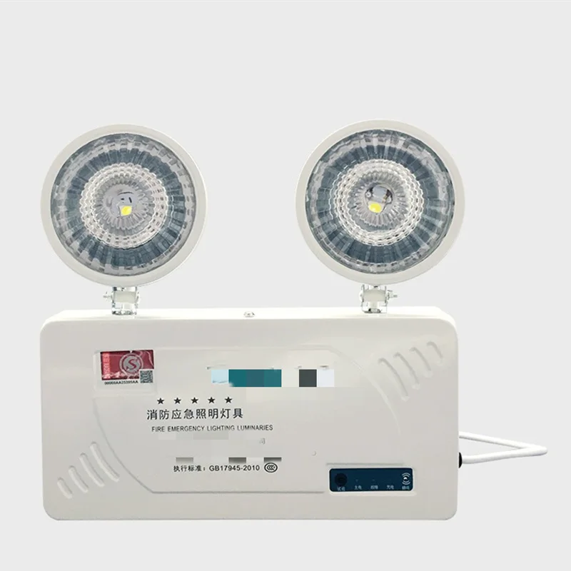 

Dual 2 heads emergency light lamp fire emergency light