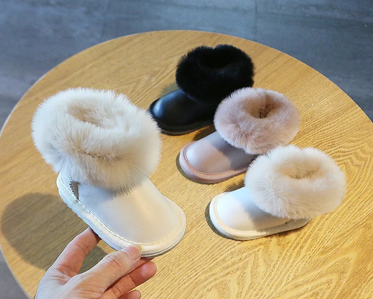 Children's Snow Boots 1-3 Years Old Girls Baby Princess Cotton Shoes Baby Toddler Shoes Children Winter Baby Boots