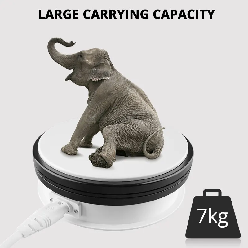 Travor 6 inch 360 Degree Electric Rotating Turntable Rotating Display Stand for toy jewelry watch P