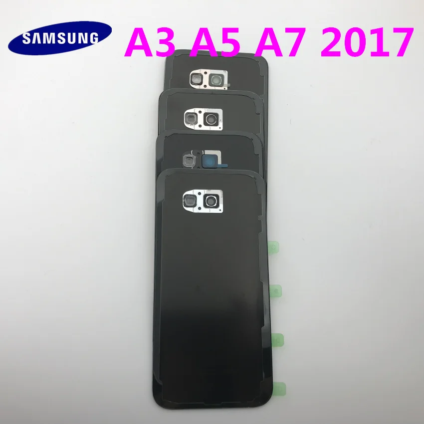 Samsung Galaxy A3/A5/A7 Задняя стеклянная крышка батарейного отсека Корпус A320 A520 A720 Крышка батарейного отсека