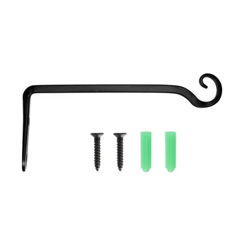 

Elements Hook Accessory Flower Wall Mount Bracket Garden Hanging Basket Perfect For Hanging Lanterns, Wall Pots, Wind Chimes Etc