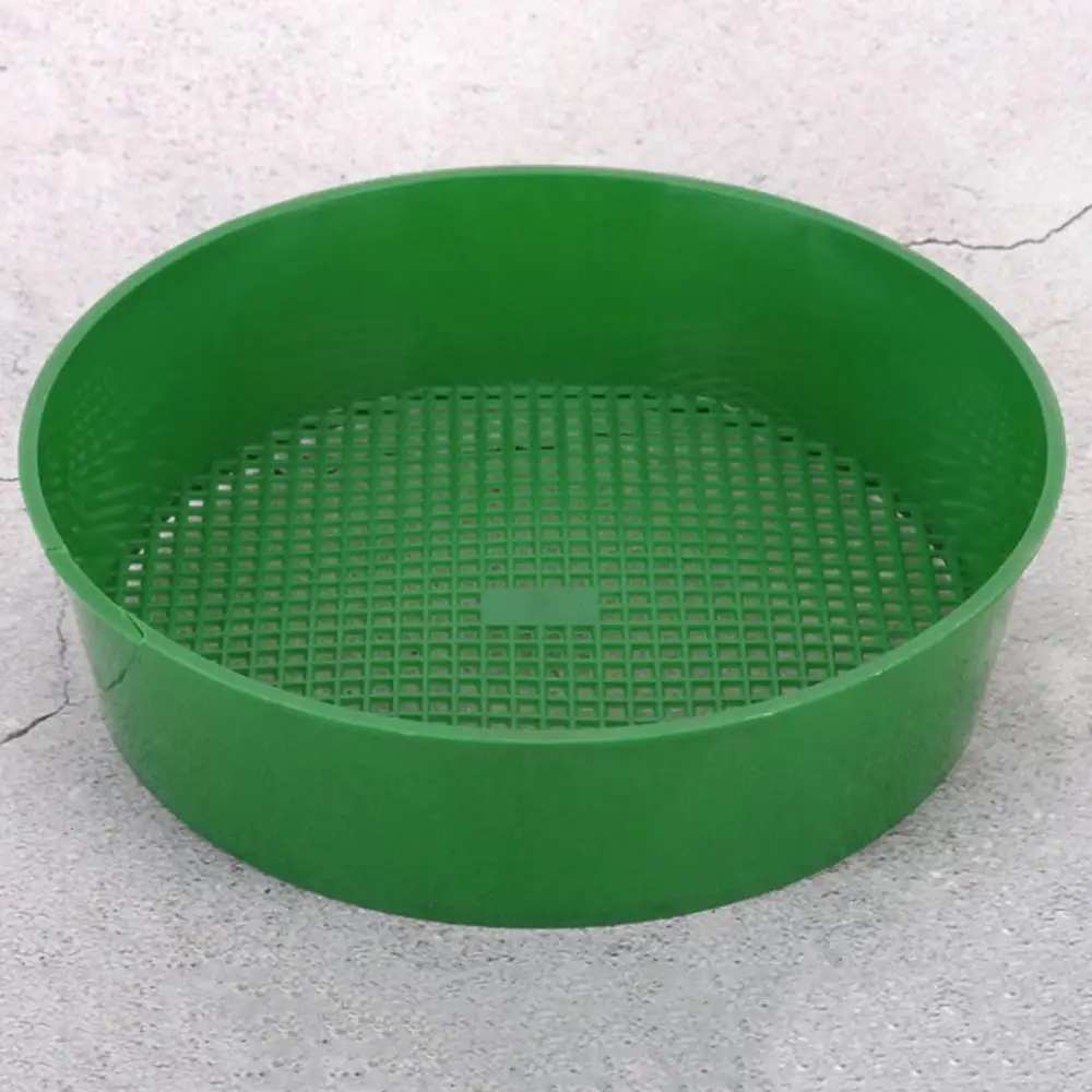 Садовое сито пластиковая загадка зеленый для компоста почвы каменная сетка