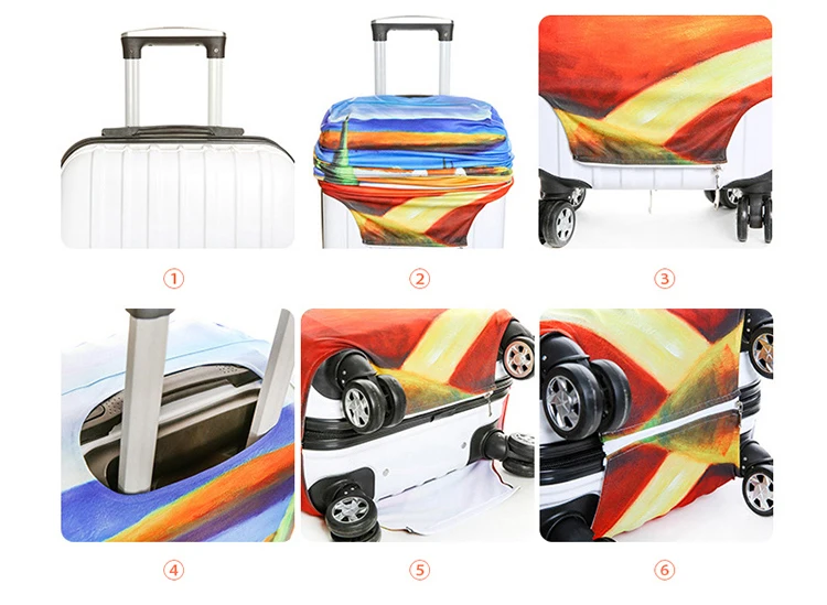 Mihawk Фламинго утолщенный эластичный чемодан защитный чехол Защита от пыли эластичные пылезащитные аксессуары для багажника