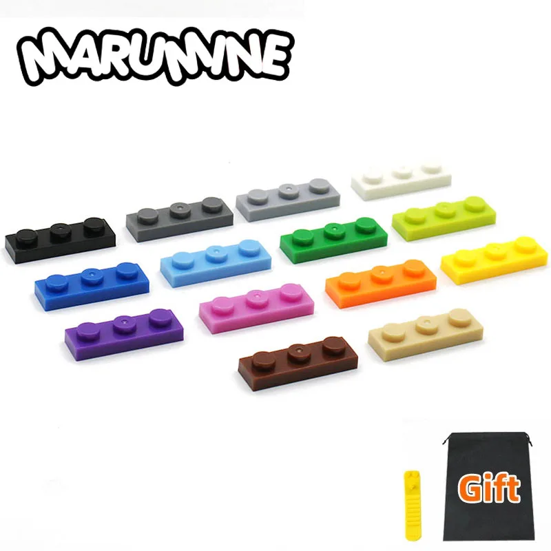 Marumine 1x3 точки опорной плиты 3623 строительные блоки классический маленькие кубики