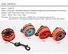 DIVER Scuba Diving Aluminium Finger Spool Reel 30M Line with Stainless Steel Snap Bolt Clip White orange red fluorescent yellow 6