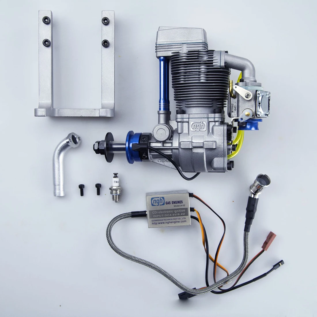 Ngh GF38 38cc одноцилиндровый четырехтактный бензиновый двигатель с воздушным охлаждением для дрона с неподвижным крылом обучающая игрушка подарок для детей и взрослых