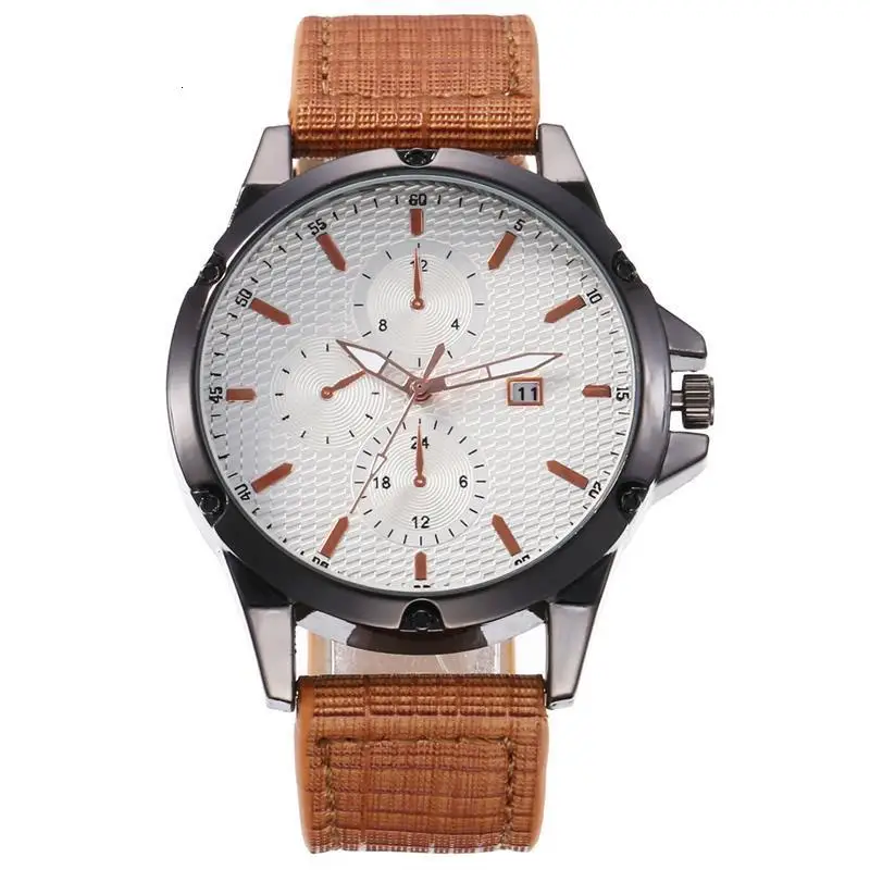 Мужские часы Топ бренд кожаный ремешок Дата кварцевые наручные часы Мужские часы Роскошные военные спортивные relogio masculino reloj hombre