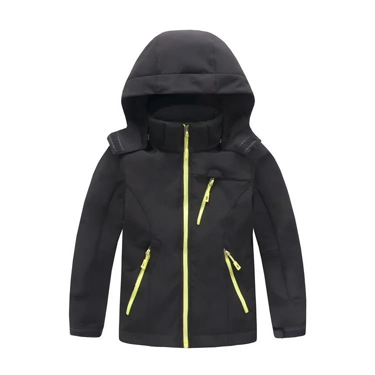 Autumn And Winter CHILDREN'S Jacket Brushed And Thick Soft Shell Waterproof And Breathable Wear-Resistant Men And Women Children
