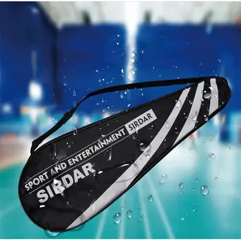 

PU Portable Badminton Racket Bag Fitness waterproof dustproof sport Lightweight Single Shoulder bag for two Badminton rackets