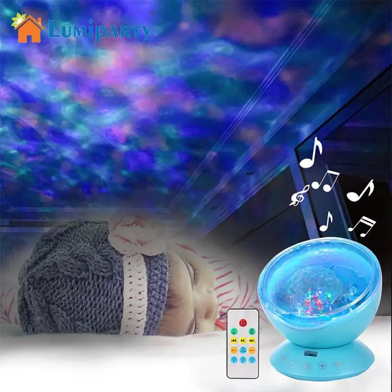 

DishyKooker Ocean Wave Music Projector LED Night Light White