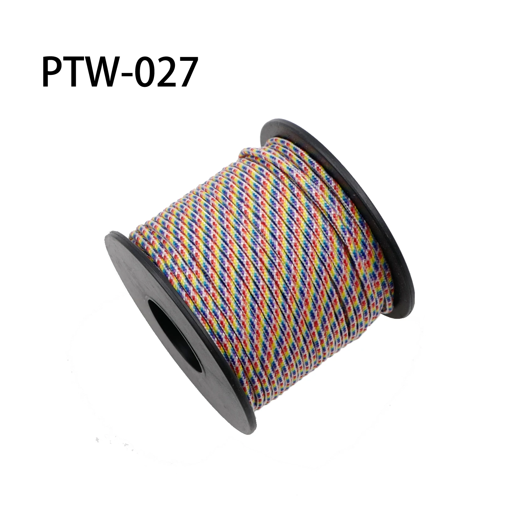 Rainbow 027 Mil Spec Тип I Paracord ядро открытый строп выживания 3 катушки(31 м) Диаметр шнура Strand шнур 2 мм парашют ноги 100 микро - Цвет: Rainbow 027