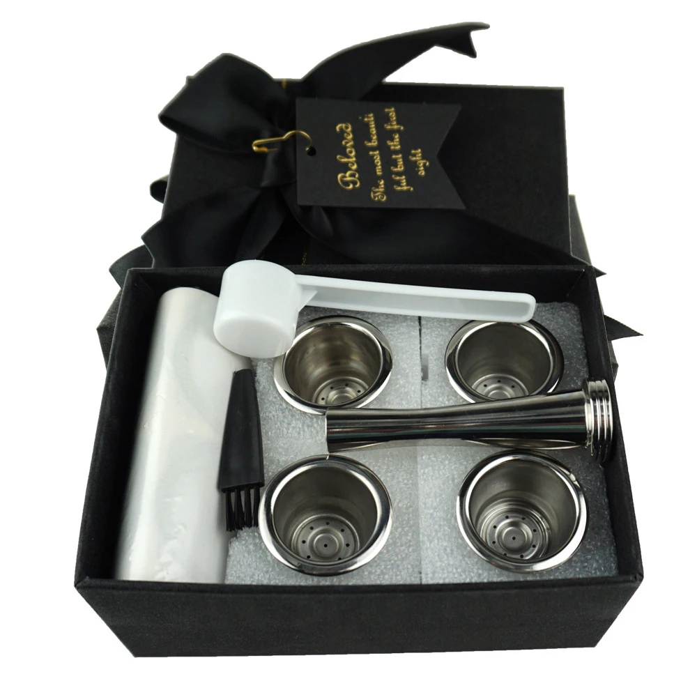 Многоразовые капсулы для кофе из нержавеющей стали для Nespresso