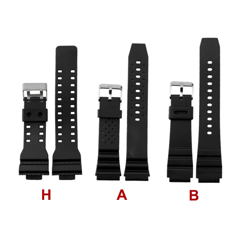 Резиновый ремешок для часов с опушкой матовый Силиконовый нержавеющая сталь