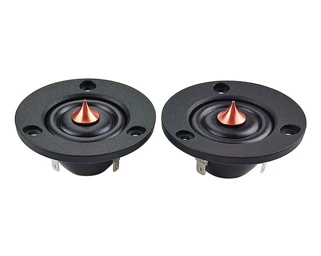 2-Pack 25mm Silk Dome Tweeter Speakers – 60W, Frequency F0-28KHz, N40 Magnet, For Car Audio Or Home DIY