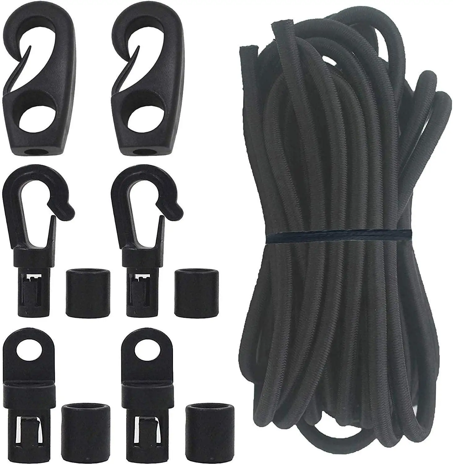 Wire Bungee ,Shock or Elastic Cord hooks Large up to 1/4 bungee cord 400  Pack