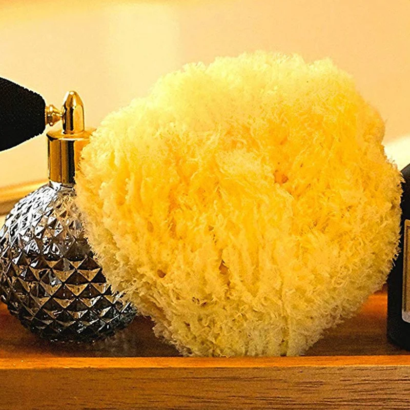 Natural Yellow Sea Grass Sponge. Perfect for Bath, Shower and Body Care. Softly Rough But Not Skin Irritating