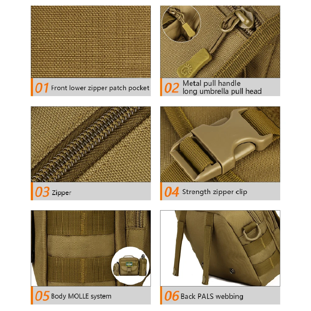 Outdoor Sport Bag Military Tactical Bags Sports Bag Diagonal Shoulder Backpack Camping Hiking Bags Camouflage Hunting Backpacks