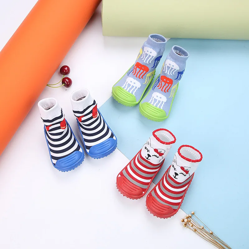 

2019 Autumn New Products Children Socks Shoes Multi-color Cartoon BOY'S Girls Toddler Shoes Baby Floor Socks Shoes