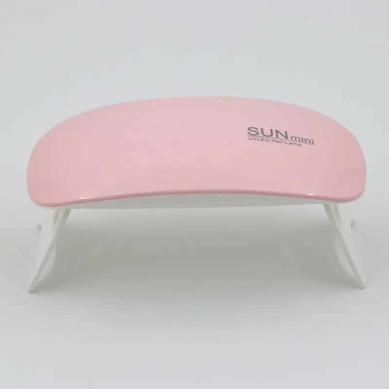 Pink With line Мини микро USB 6 Вт Сушилка для ногтей Светодиодный УФ лампа гель лак отверждающая машина для домашнего использования Инструменты для дизайна ногтей лампы для ногтей Инструменты - Цвет: Pink With line