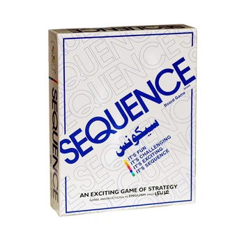 

Sequence Board Games Sequence Board Party Game 104 Cards 2-12 Players