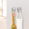 WALFOS 3M Self Adhesive Wall Door Back Hooks Heavy Duty Stainless Steel Clothes Hanger Bathroom Kitchen Towel Rustproof Hook 2