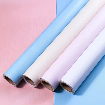

Macaron 1M Solid Color PVC Waterproof Self adhesive Wallpaper Living Room Kids Bedroom Decor Vinyl Contact Paper Kitchen Cabinet