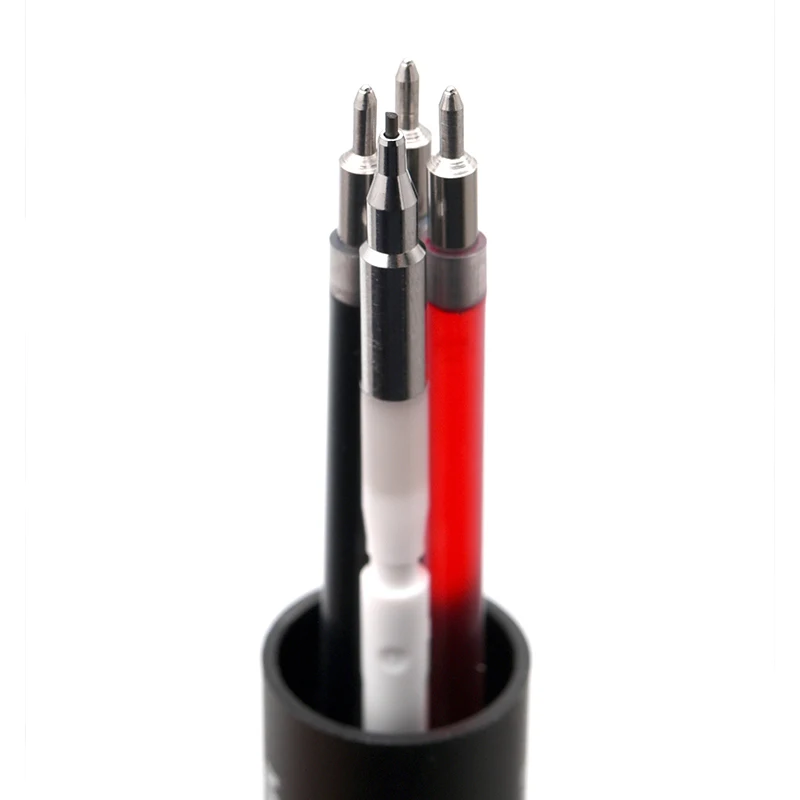 KACOGREEN 4 in 1 Multifunction Pen 0.5mm Black Blue Red Refill Gel Pen Mechanical Pencil Japanese ink Office School/Blue Refills