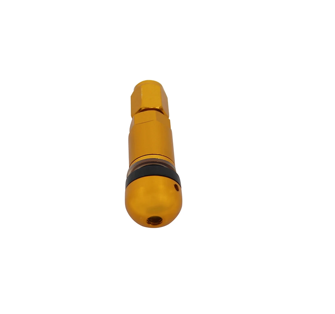 4 шт. Глянцевая Золотая TPMS взрывобезопасная система контроля давления в шинах бескамерный клапан комплект для ремонта стволов для всех транспортных средств