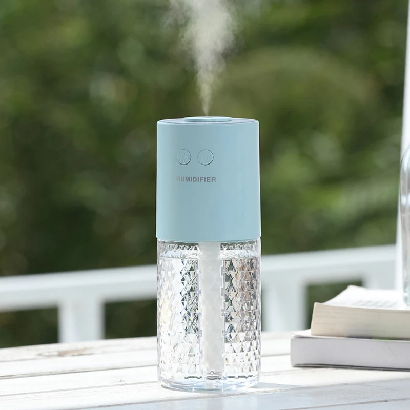 Wireless Humidifier Crystal Projection Lamp Mini Portableair USB Car Home Air Humidifier Essential Oil Humidificador - Image 2