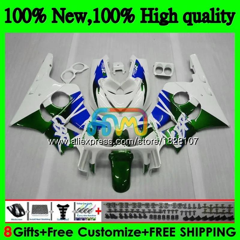 NC23 комплект для HONDA CBR400 CBR400RR 88 89 90 91 92 93 90BS. 76 CBR 400 RR 400RR 1988 1989 синий зеленый 1990 1991 1992 1993 обтекатель - Цвет: No. 1
