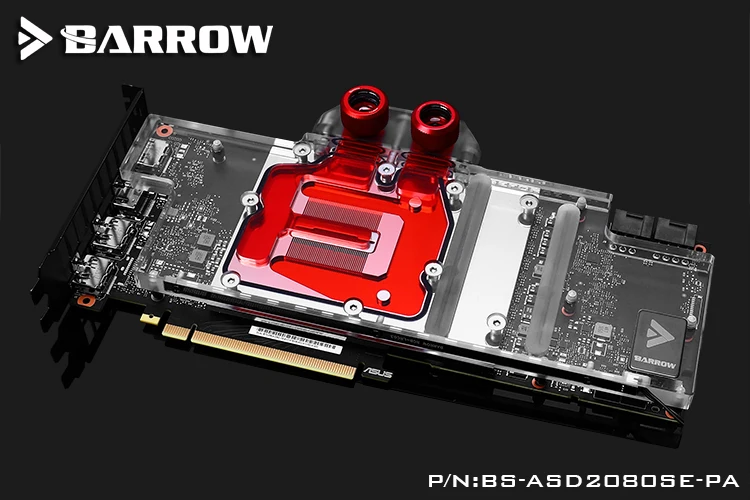 Курган полное покрытие GPU водоблок для ASUS DUAL RTX2080S EVO Aurora материнская плата 5V SYNC AURA BS-ASD2080SE-PA