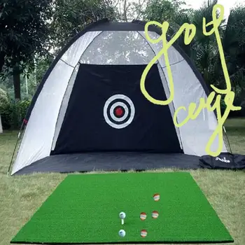 

Golf Practice Net Training Equipment Aids Foldable Grassland Trainer Indoor Outdoor Practice Tent Golf Hitting Cage Drop Ship