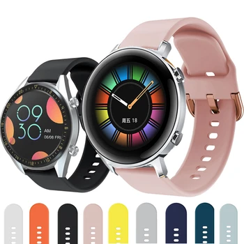 

20mm Soft Silicone Band for Huawei GT 2 42mm smart watch Sport bracelet for Honor magic 2 42mm Wrist Strap Accessories