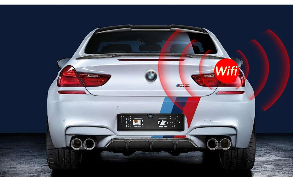 Smartour ЕС рамка для номерного знака камера беспроводная Wi-Fi камера заднего вида для автомобиля 720P HD система парковки обратная помощь для Android