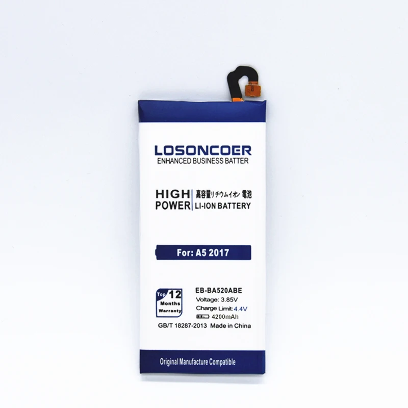 LOSONCOER EB-BA520ABE Батарея для Samsung Galaxy A5 a520f SM-A520D SM-A520S SM-A520K SM-A520L SM-A520F