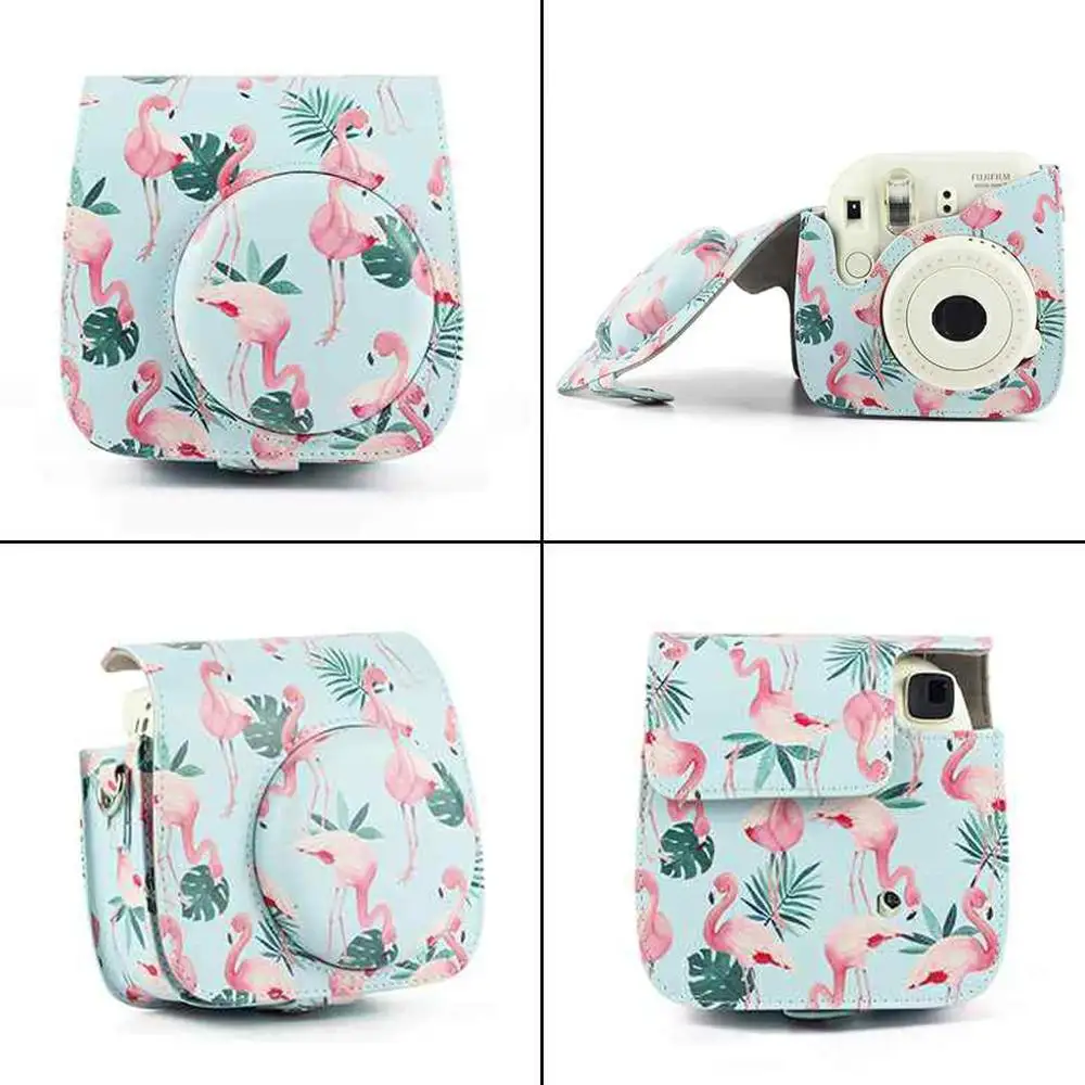 CAIUL мини-чехол для камеры для Fujifilm Instax Mini 9 8 8+ мгновенная пленка для камеры премиум-класса PU кожаная сумка в комплекте аксессуар для камеры