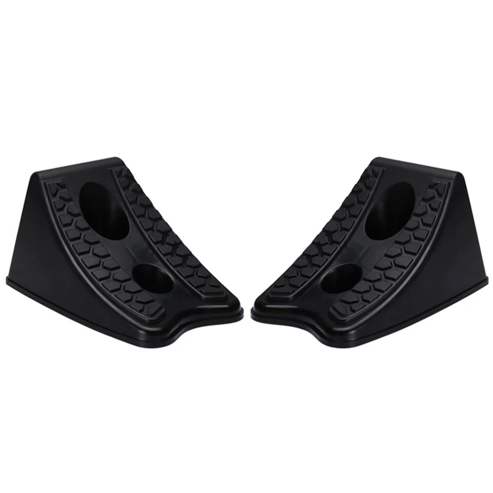

Anti-skid Black Locator Tire Parking Car Stoppers Heavy Duty Plastic Truck Reverse Pad Wheel Chocks