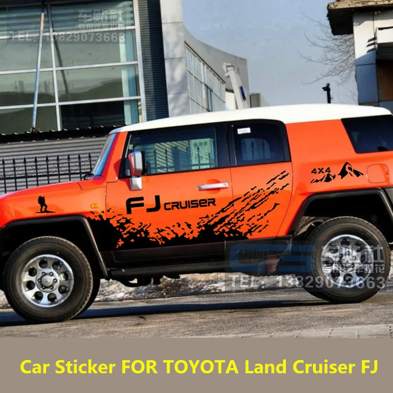 Автомобильная Наклейка для TOYOTA Land Cruiser FJ наклейка на корпус двери и внешний декор